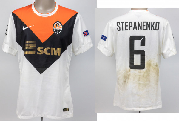 match worn footbool shirt Schachtar Donezk 2014