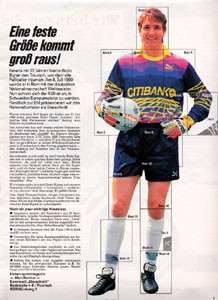 Bodo Illgner. Lifesize poster from Kicker