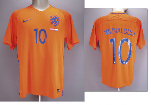 match worn football shirt Netherlands 2016