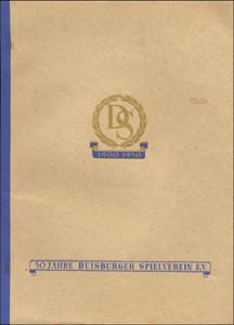 Duisburg SV Jubilee book 1950.