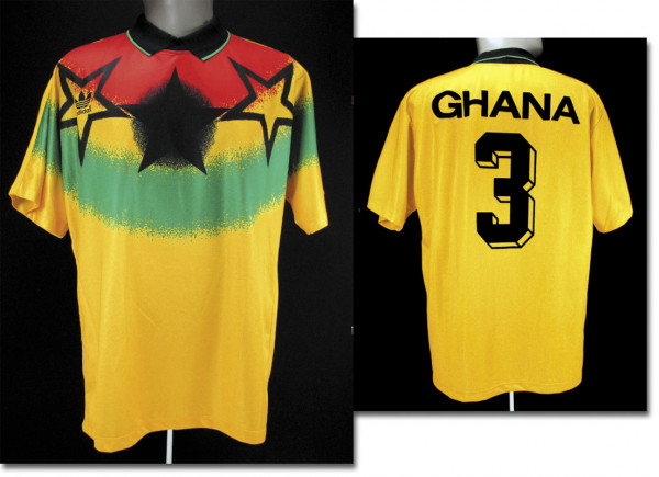 Emmanuel Armah 14.04.1993 gegen Deutschland, Ghana - Trikot 1993