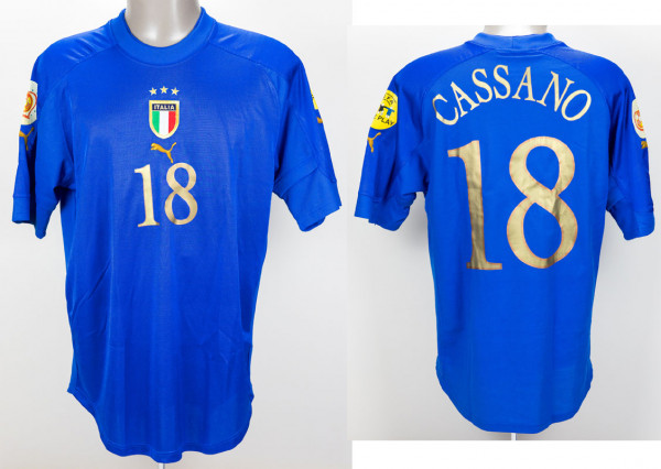 Antonio Cassano am 22.06.2004 gegen Bulgarien, Italien - Trikot 2004 EM