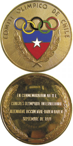 IOC Congress 1981 Participation medal Olympic