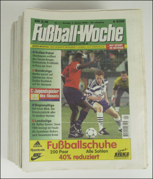 Fußball-Woche 2000 BFV: Jg.76 Nr. 1-51/52 komplett