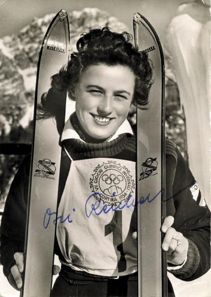 Reichert,Ossi Rosa: Olympic Games Autograph 1956 Skiing Germany