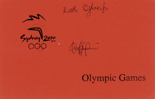 Ogbeifo, Ruth: Olympic Games 2000 Autograph Weightlifting Nigeri