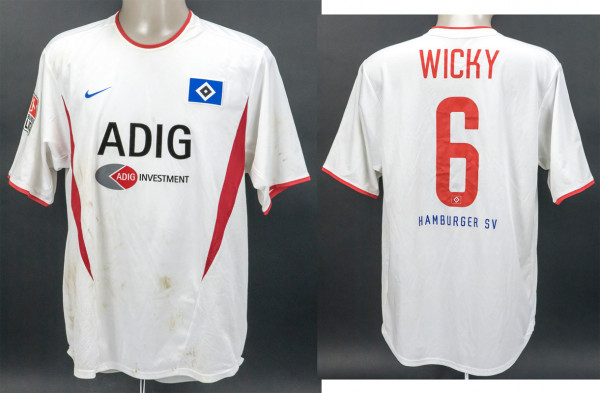 Raphael Wicky am 21.09.2003 gegen Rostock, Hamburger SV - Trikot 2003/2004