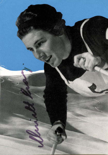 Cranz, Christl: Autograph Olympic Games Winter 1936 skiing