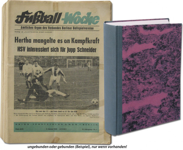 Fußball-Woche 1965 : Jg. Nr.1-52 komplett