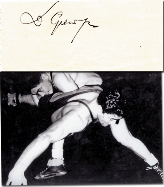 Sereeter, Dandsandardschaagiin: Olympic Games 1968 Autograph Wrestling Mongolia