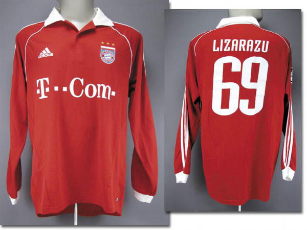 Bixente Lizarazu 07.12.2005 gegen Club Brügge, München, Bayern - Trikot 2005/2006