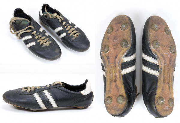 DDR - Leder - Fußballschuhe der Marke "Germina", Germina Fußballschuhe DDR