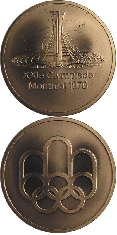 1976 OLYMPIC GAMES Olympic Games Participant Medal Participation Medal ...