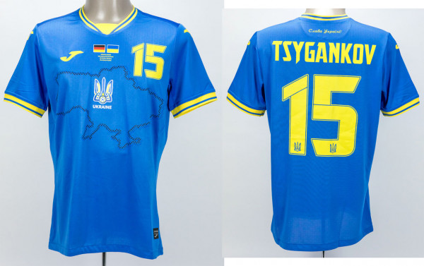 match worn football shirt Ukraine 2024