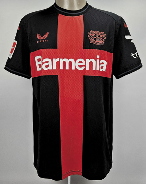 Odilon Kossounou, am 17.12.2023 gegen Frankfurt, Leverkusen, Bayer 04 - Trikot 2023/2024