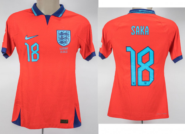 Bukayo Saka am 29.09.2022 gegen Deutschland, England - Trikot 2022 Nations League