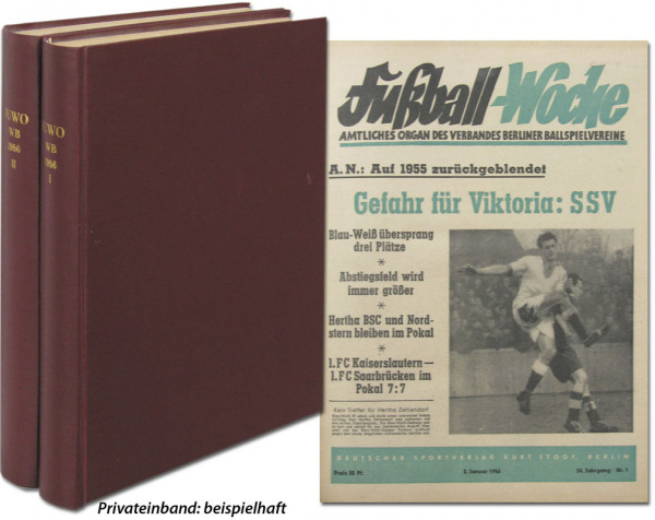 Fußball-Woche 1956 : Jg. Nr.1-53 komplett