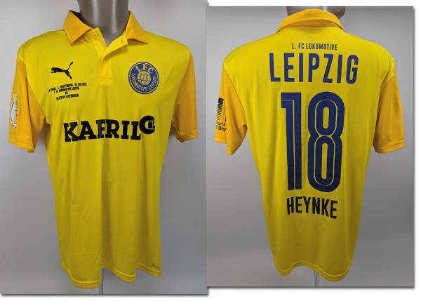 match worn football shirt Lokomotive Leipzig 2021