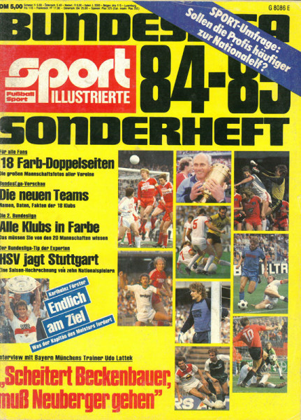 Bundesliga 84-85 Sonderheft: Bundesliga 84-85