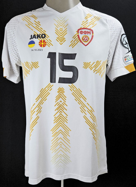 UEFA EURO 2024 match worn fb. shirt N. Macedonia