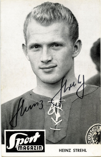 Strehl, Heinz: Autograph German Football. Heinz Strehl