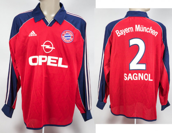 Willy Sagnol 28.10.2000 gegen Werder Bremen, München, Bayern - Trikot 2000/2001