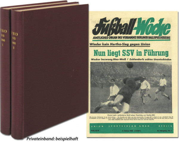 Fußball-Woche 1960 : Jg. Nr.1-52 komplett