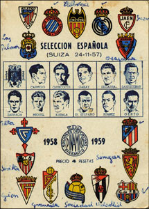 Dinamico 1958/1959 - Seleccion Espanol.