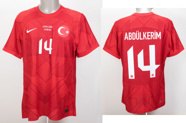 match worn football shirt Türkiye 2023