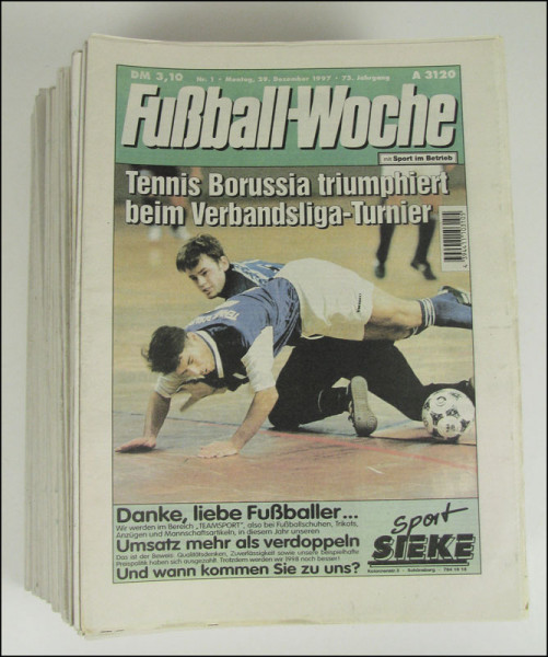 Fußball-Woche 1998 BFV: Jg.74 Nr.1 - 52/53 komplett