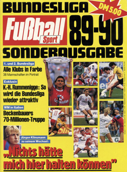 Bundesliga 89-90 Sonderheft: Bundesliga 89-90