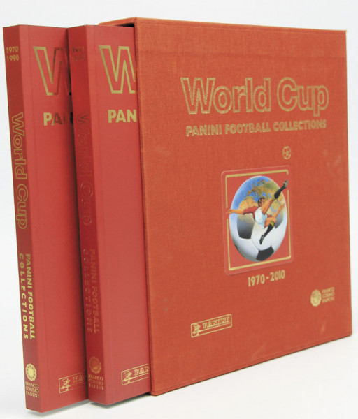 World Cup - Panini Football Collections 1970-2010 - Zweibändige Softcover-Ausgabe in Leinenschuber.