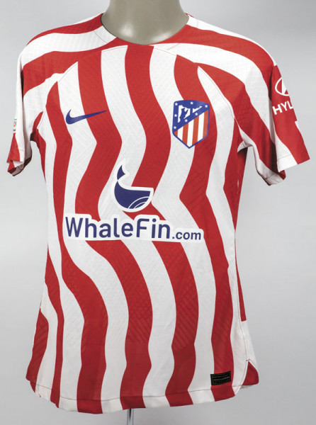 match worn football shirt Atletico Madrid 2022/23