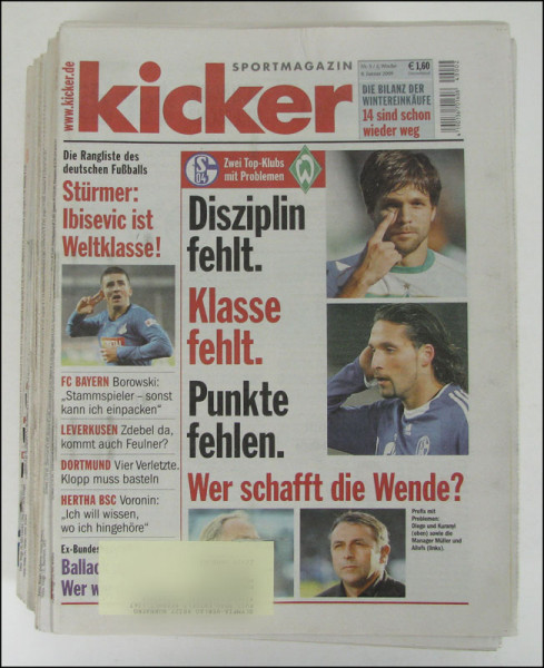 Kicker 2009 Don : Jg.Nr. 5-103 komplett