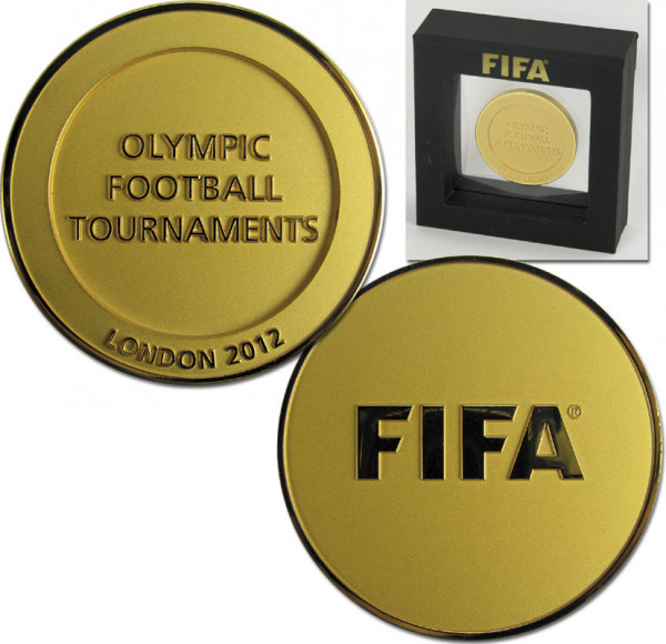 Offizielle Teilnehmermedaille der FIFA Olympia 12, Teilnehmermedaille 2012