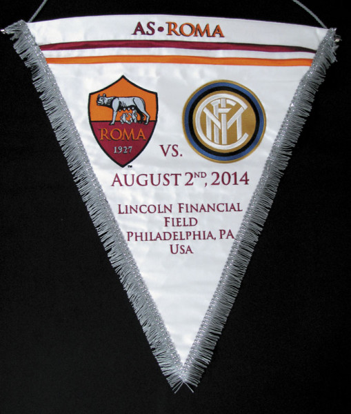 Football Match Pennant AS Roma Inter Milano 2014