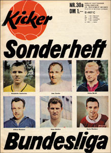 Kicker 1963: Nr.30a Aug.-Sept. 1963: Sonderheft Bundesliga.