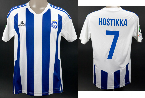 Santeri Hostikka am 26.10.2023 gegen Frankfurt, Helsinki, HJK - Trikot 2023/24