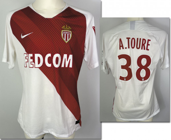 match worn football shirt AS Monaco 2016/2017