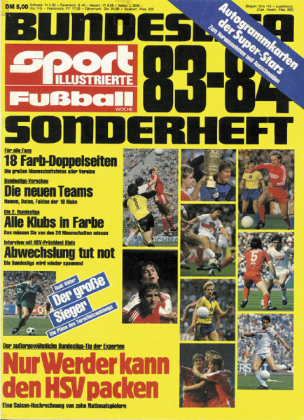 Bundesliga 83-84 Sonderheft: Bundesliga 83-84