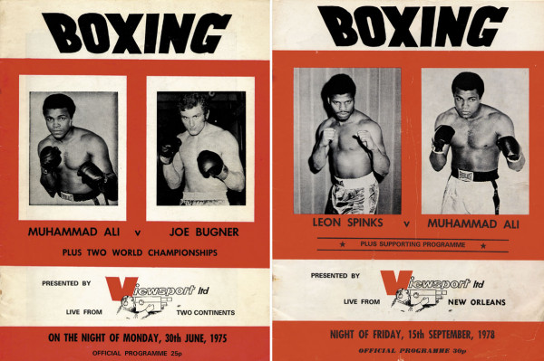 Programm Heavyweight Boxing 1975 Muhammad Ali v