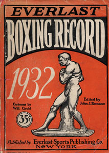 Everlast Boxing Record 1932.