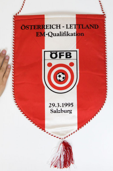 Offizieller Spielwimpel des ÖFB EM-Qualifikation, Österreich - Wimpel 1997