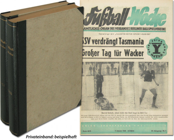 Fußball-Woche 1963 : Jg. Nr.1-52 komplett