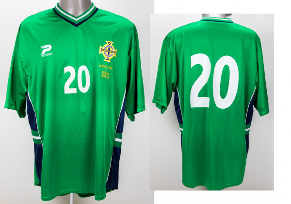 UEFA EURO 2004 match worn footb. shirt N. Ireland