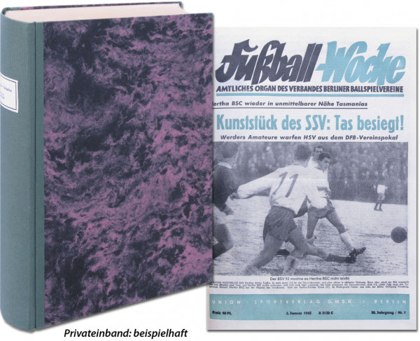 Fußball-Woche 1962 : Jg. Nr.1-53 komplett