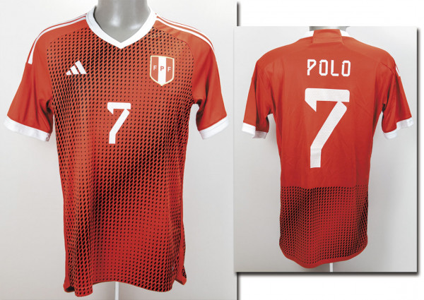 match worn football shirt Peru 2023