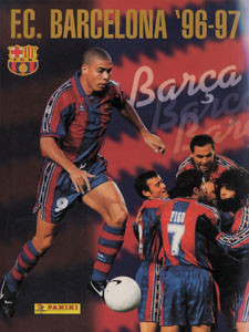 Barca - F.C. Barcelona '96-97. Komplett. 125 Karten im Original-Steckalbum.