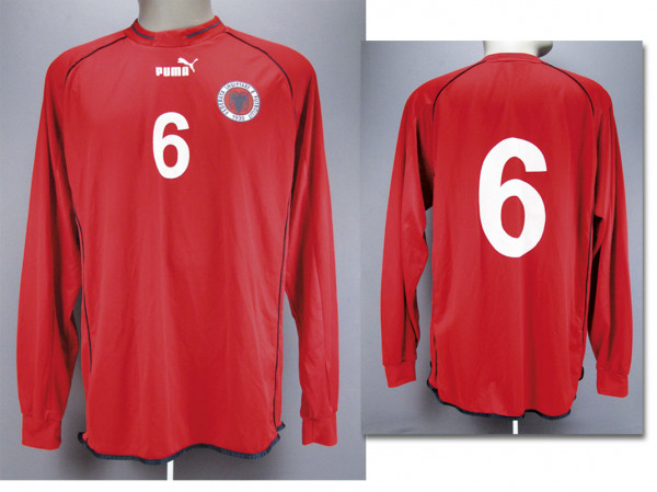 match worn football shirt Albania 2002-2004