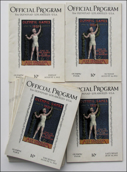 Olympic Games 1932. Programme Collection